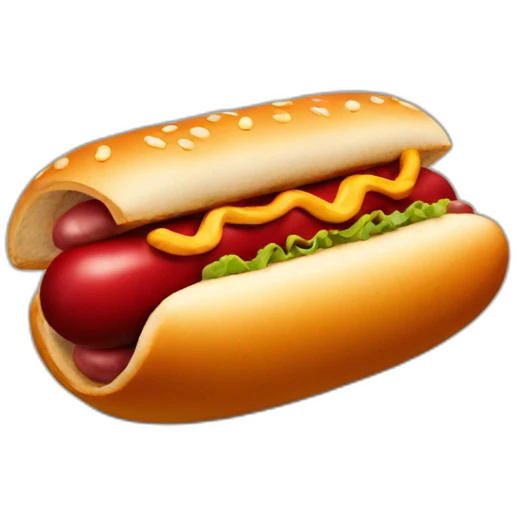 Red bean and hotdog emoji