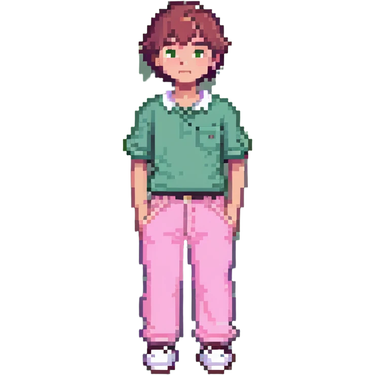 a boy in pink pants emoji