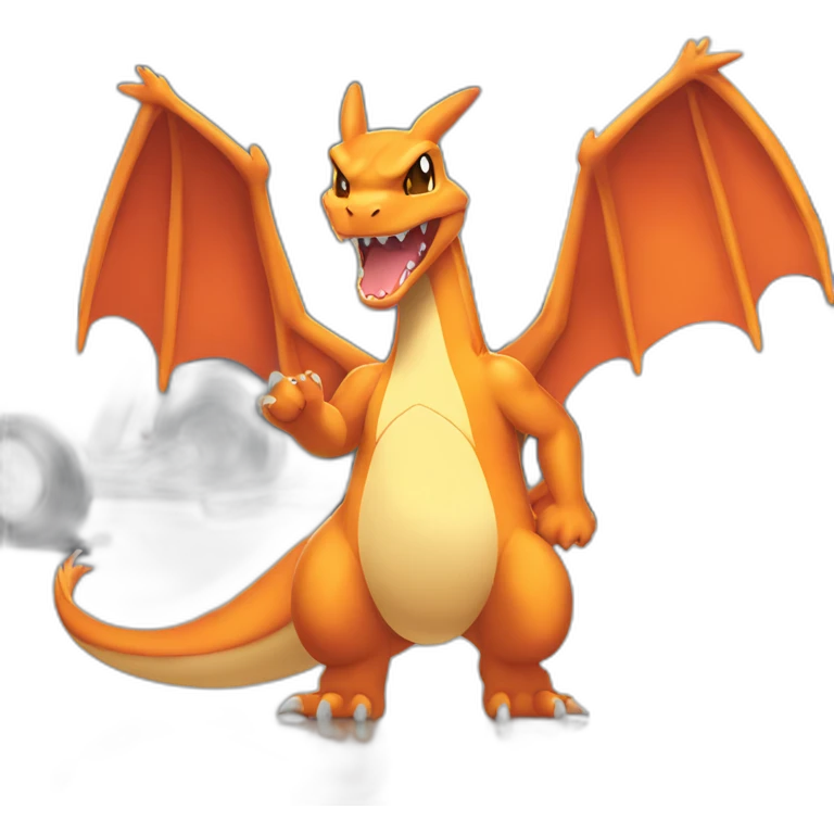 Charizard at gym emoji