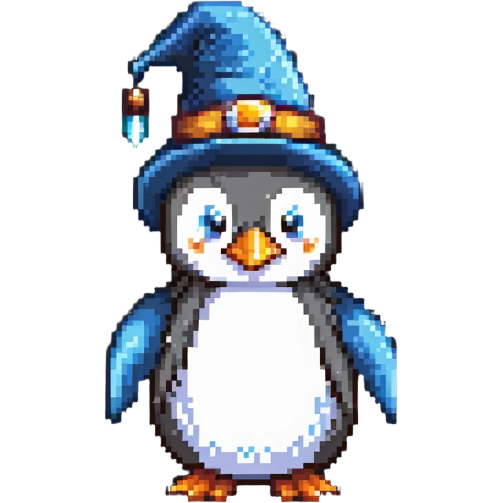 Penguin Wizard emoji