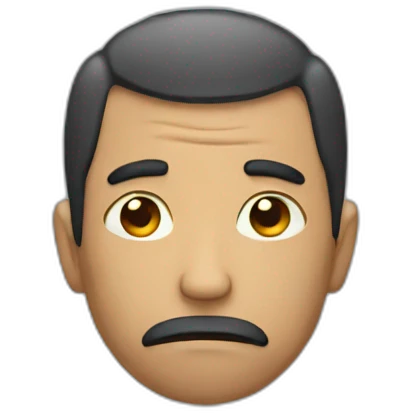Sad man emoji