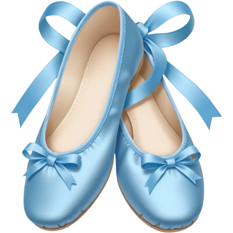 pastel blue ballet shoe emoji