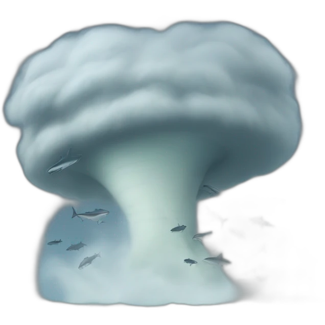 tornado with sharks emoji