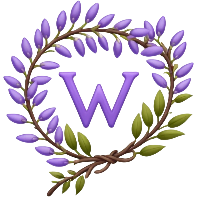check mark made out of wisteria vine emoji