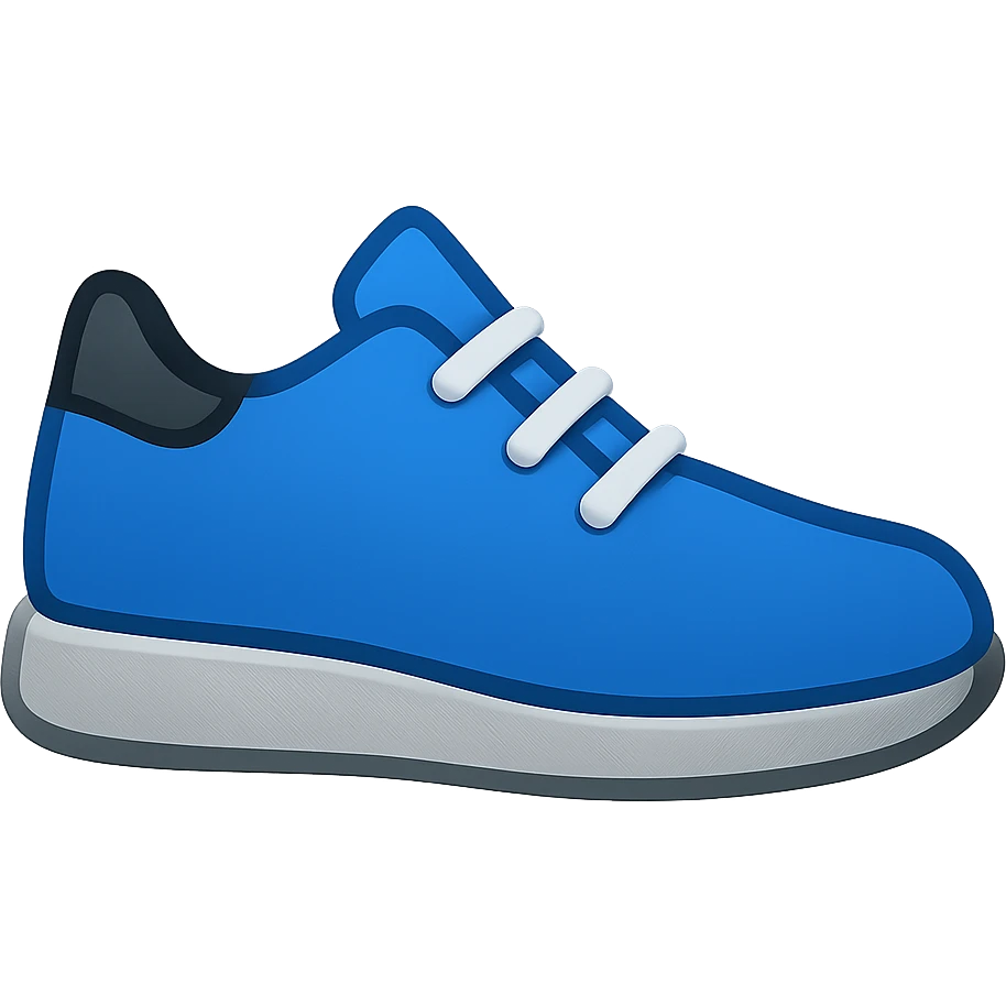 blue sneaker emoji emoji