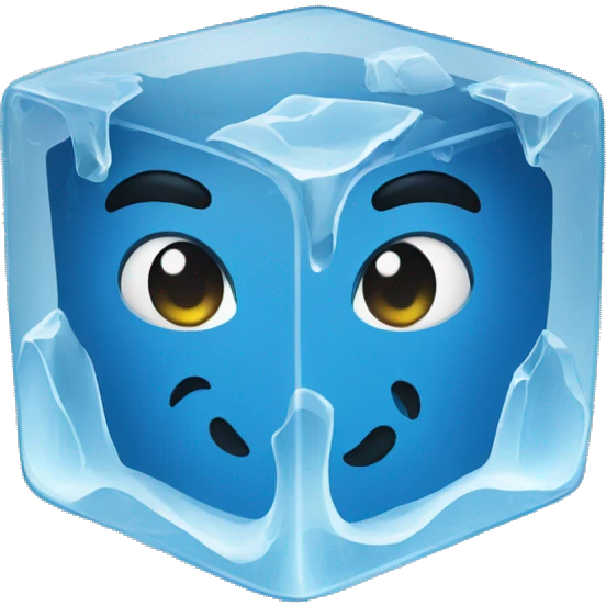 Ice cube in cube emoji