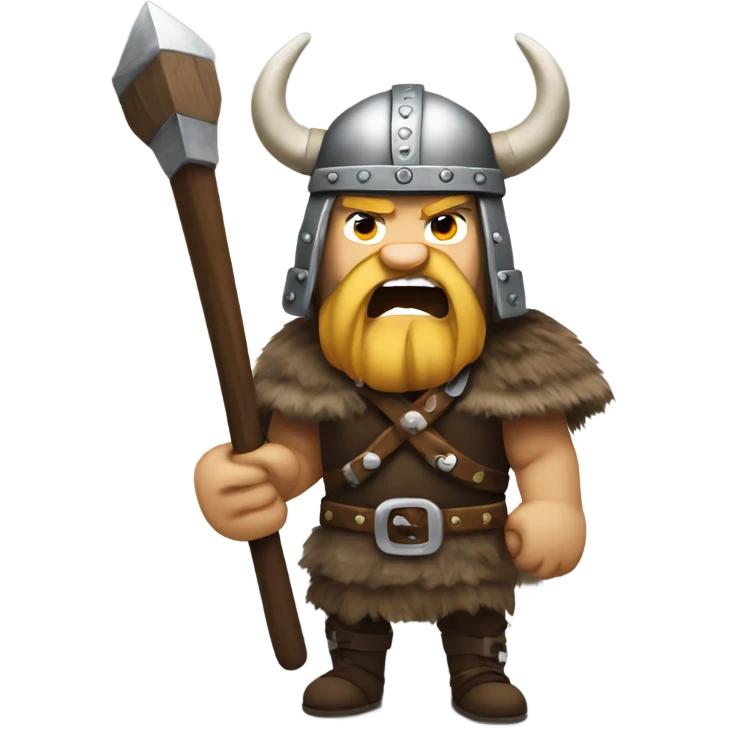 Angry Viking With hummer  emoji