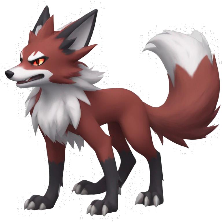 Zoroark-Lycanroc full body emoji