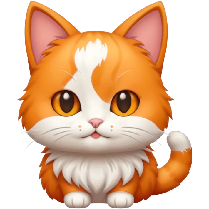 Cat in chibi art style  emoji