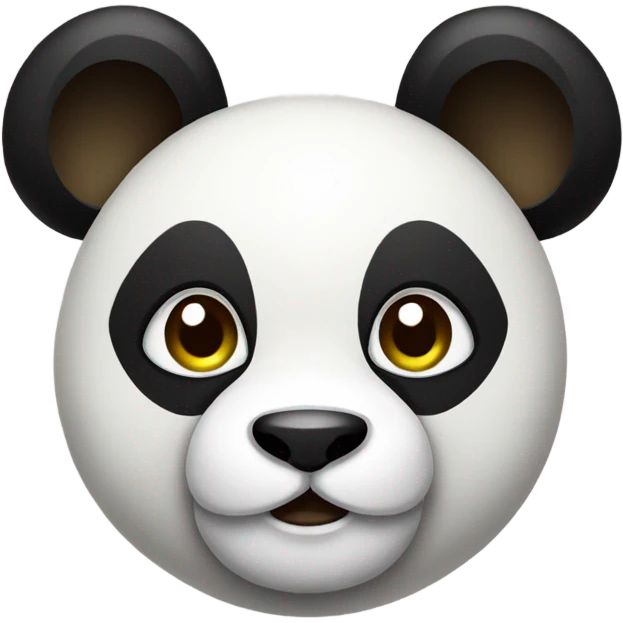 Fashionable panda emoji