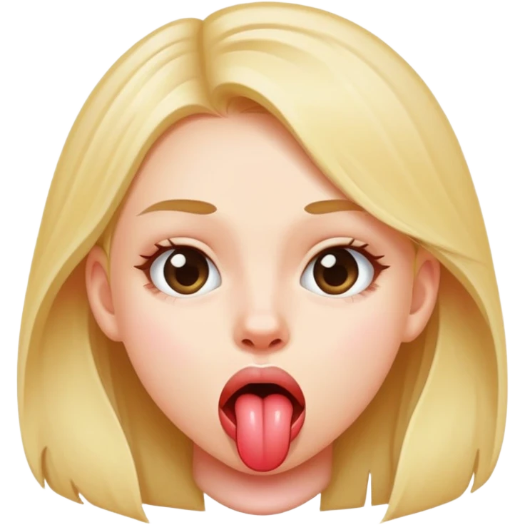 teen girl sticking out her tongue emoji