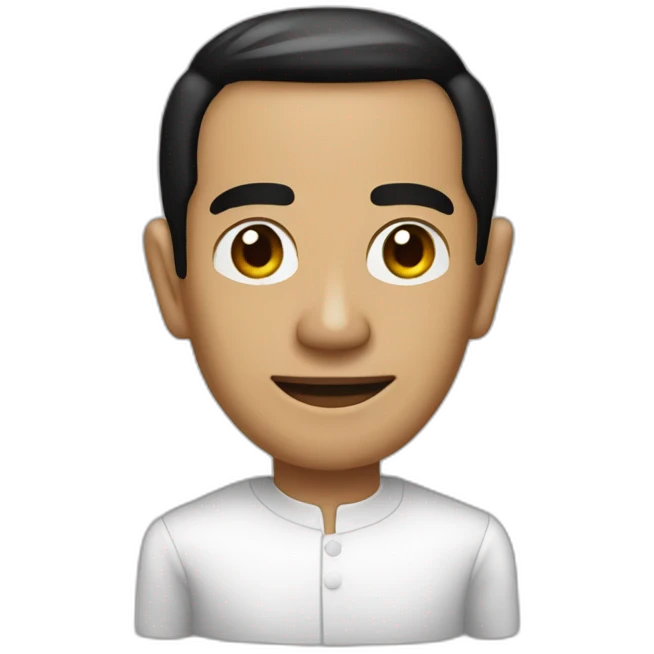 joko widodo with mask emoji
