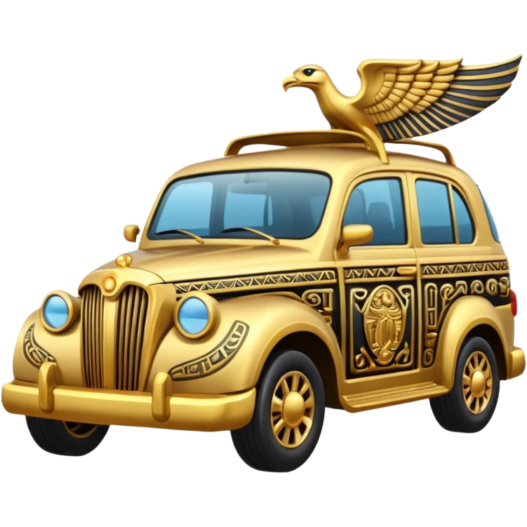 Egyptian item car with Gold Details emoji