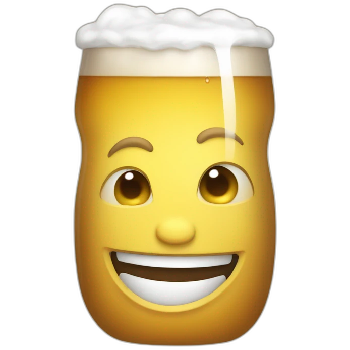 Chat qui boit de la bière emoji
