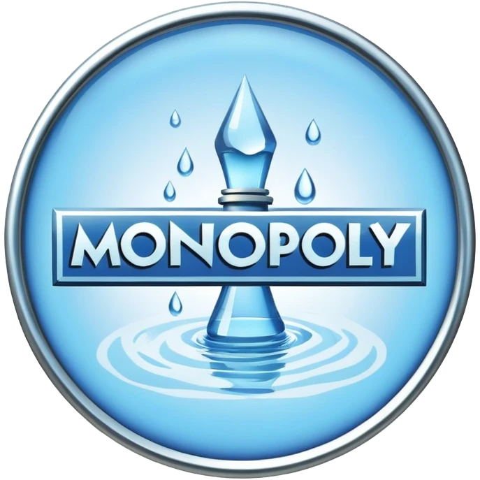 water works monopoly badge  emoji
