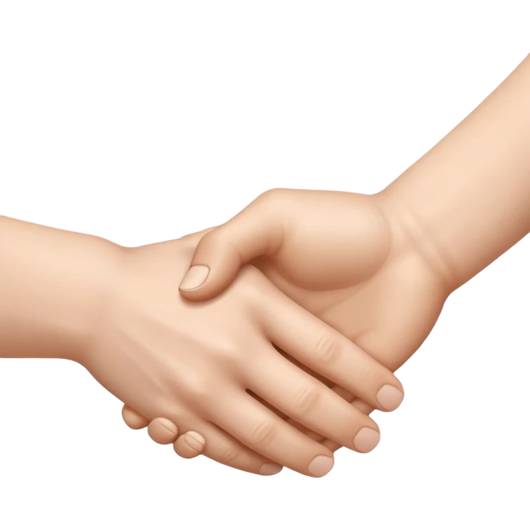 handshake, only hands, both white emoji