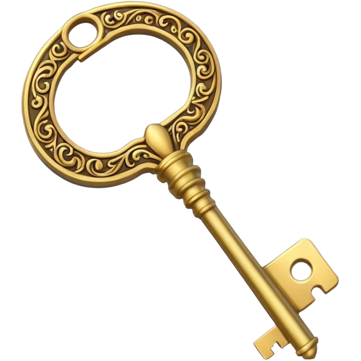 gold basic key emoji