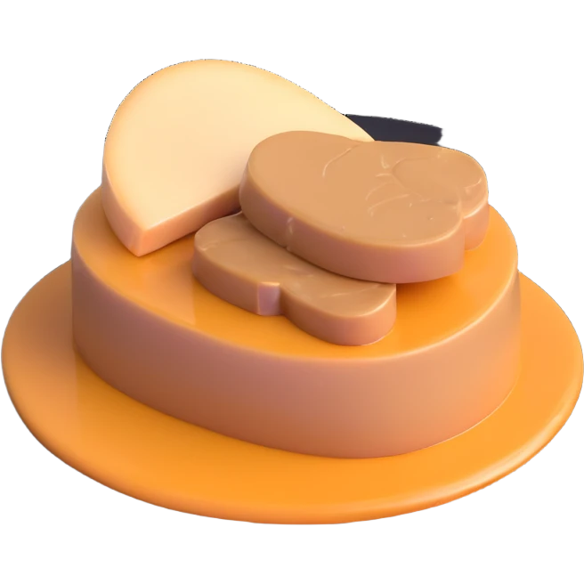 foie gras on a plate emoji