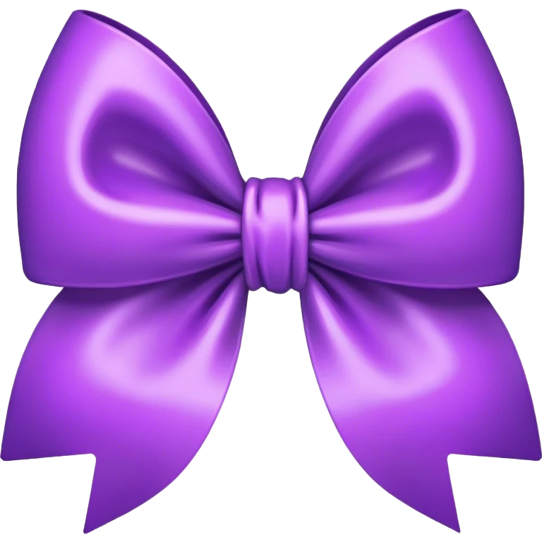 Purple bow emoji