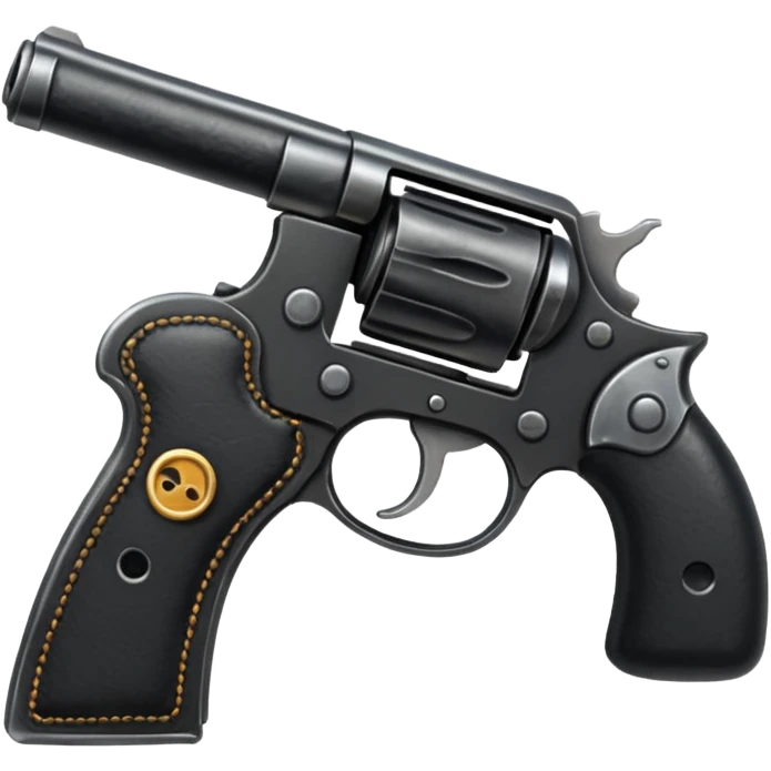 black leather gun emoji