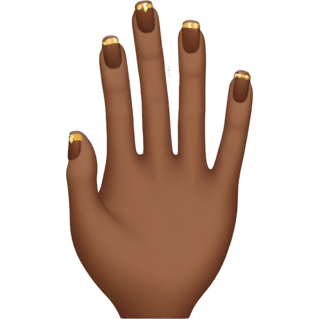 Brown nails emoji