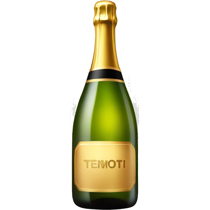 A bottle of champagne  emoji