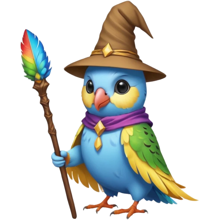 Budgie wizard emoji
