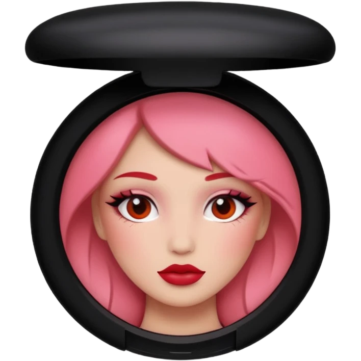 Blush makeup pink and red emoji
