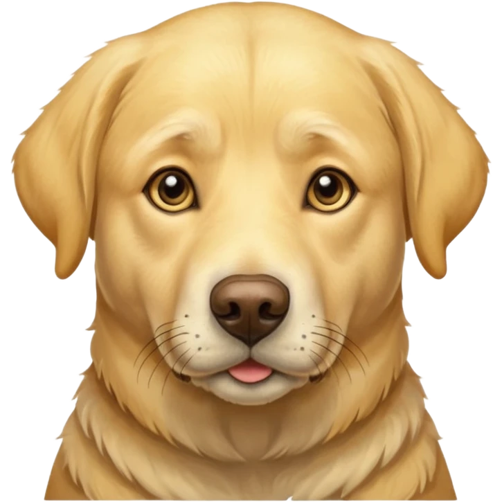 Elderly yellow lab emoji