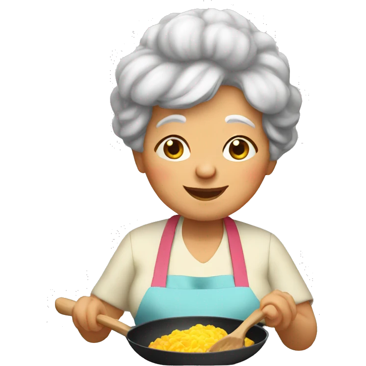 grandma cooking emoji