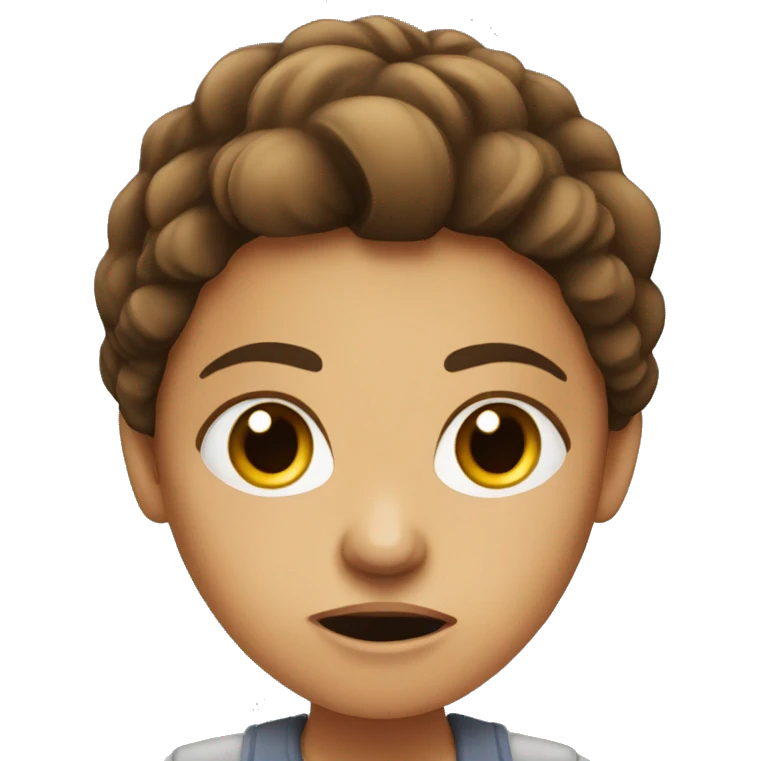 Angry-brown-hair-girl-at-work emoji