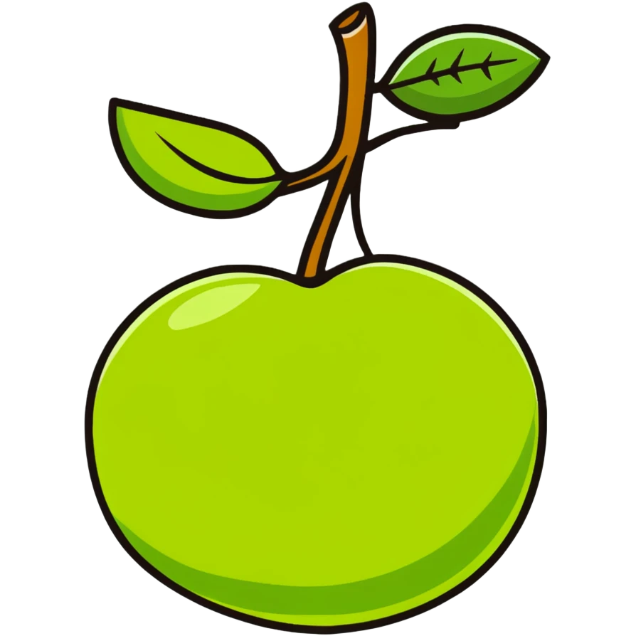 lime fruit emoji