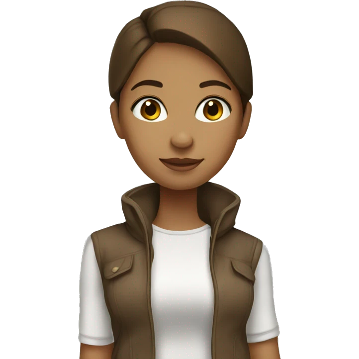 Girl with brown hair and light skin with money emoji