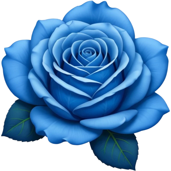Rosa azul emoji