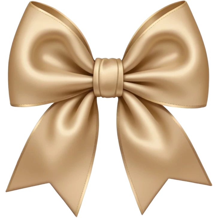 Beige bow emoji