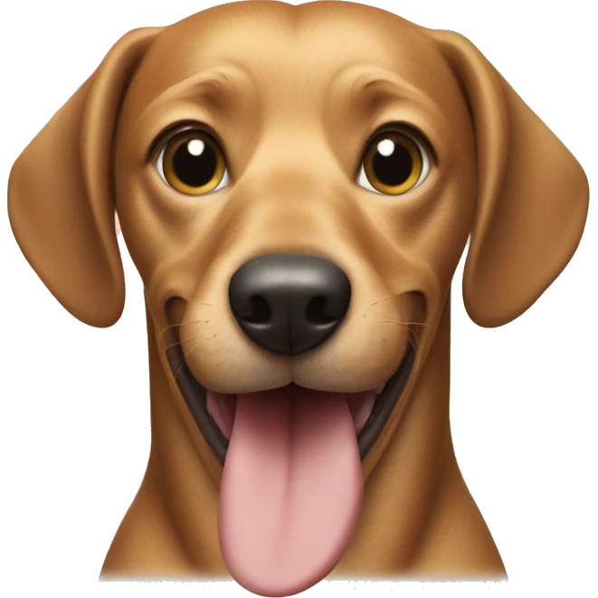 Weenie dog with champs  emoji