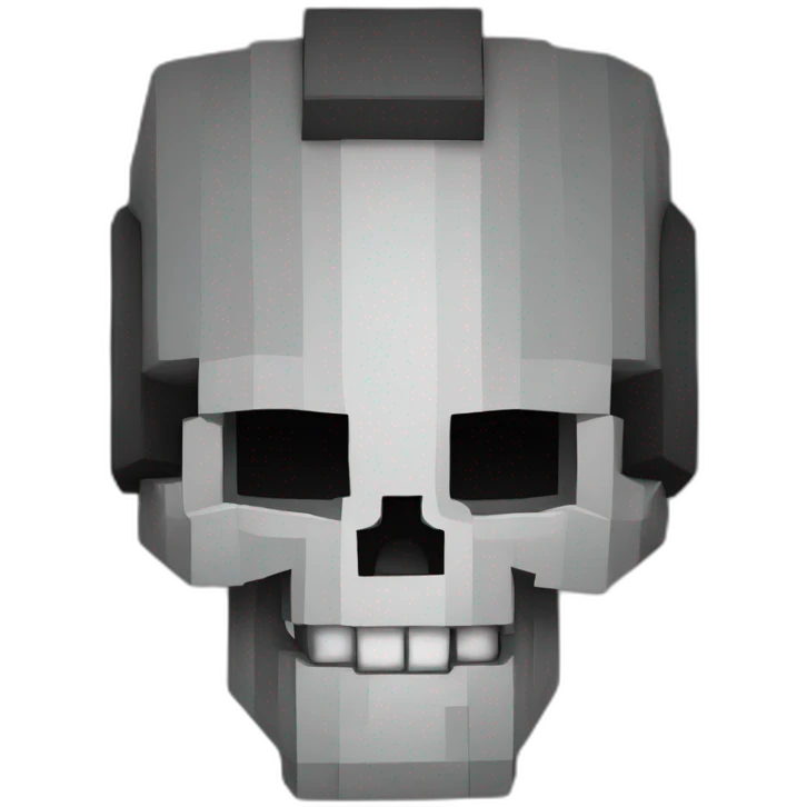 skull Minecraft emoji