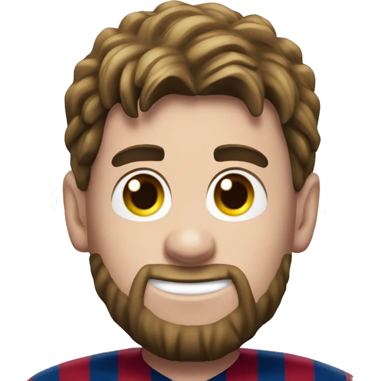 O messi com 8 bolas de ouro no Barcelona  emoji