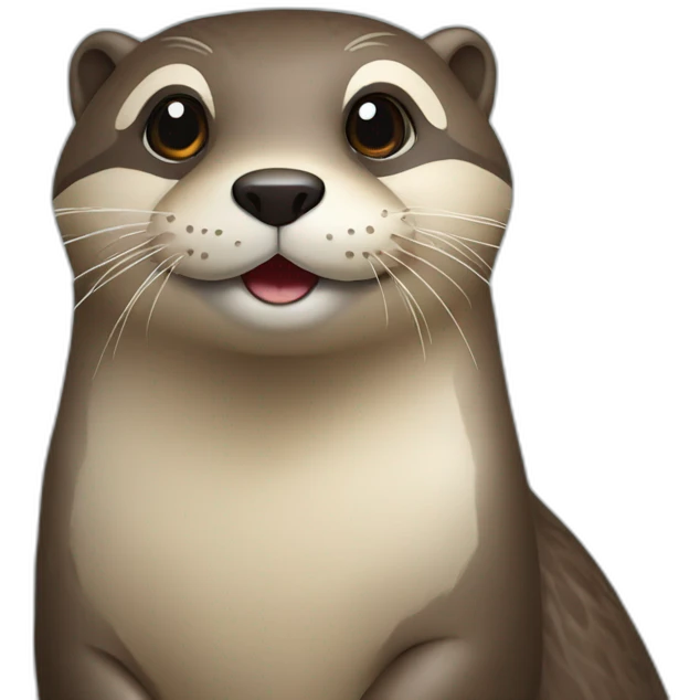 Loutre sur chat emoji