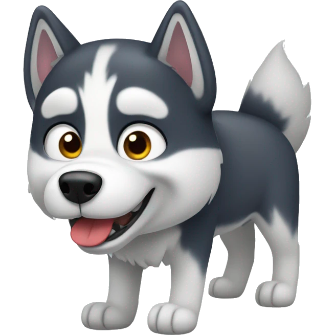 Husky mit Schlitten emoji