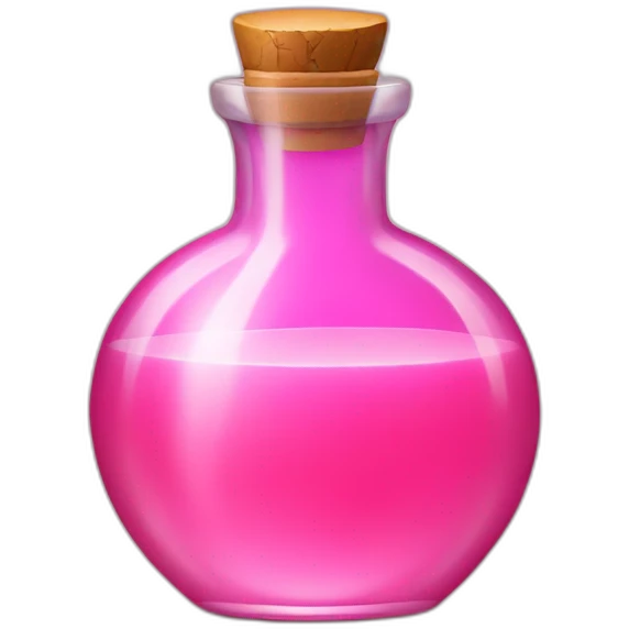 pink love potion emoji