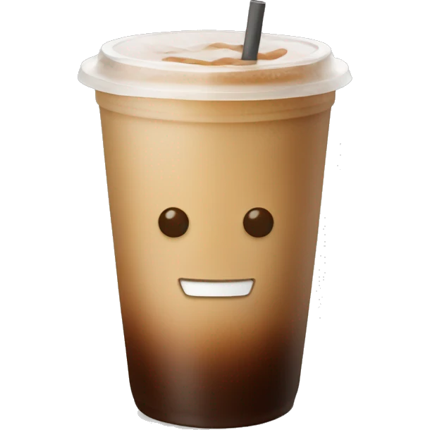 Fall ice coffee  emoji