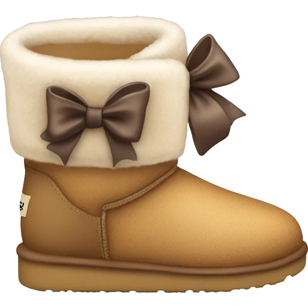 Uggs with bow emoji