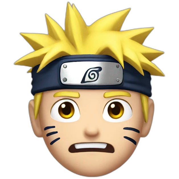 Naruto shocked emoji