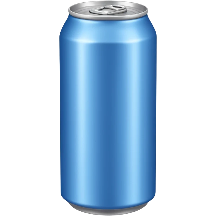 soft drink can, blue, without text emoji