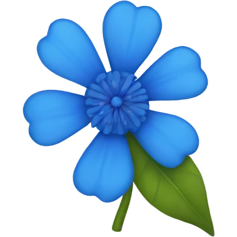 blue flower emoji