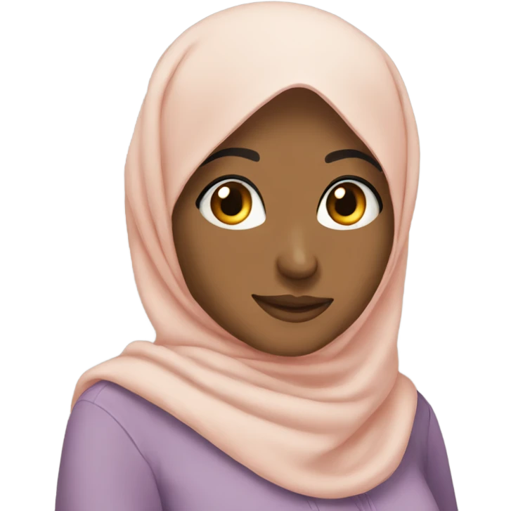 A hijabi and non hijabi friends  emoji