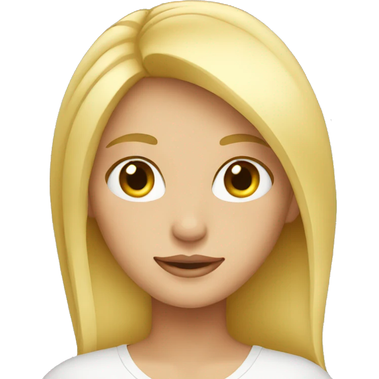 Blonde girl emoji