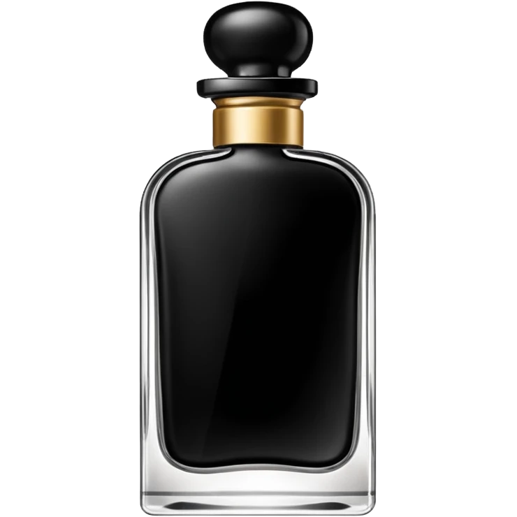 elegant black bottle of perfume (no face) emoji