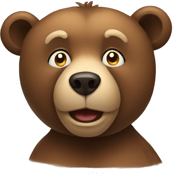 bear thinking  emoji